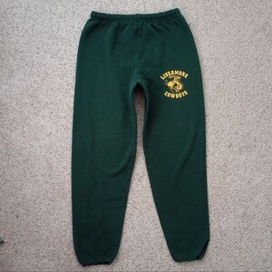 Livermore Cowboys Green Sweatpants Joggers Jerzees